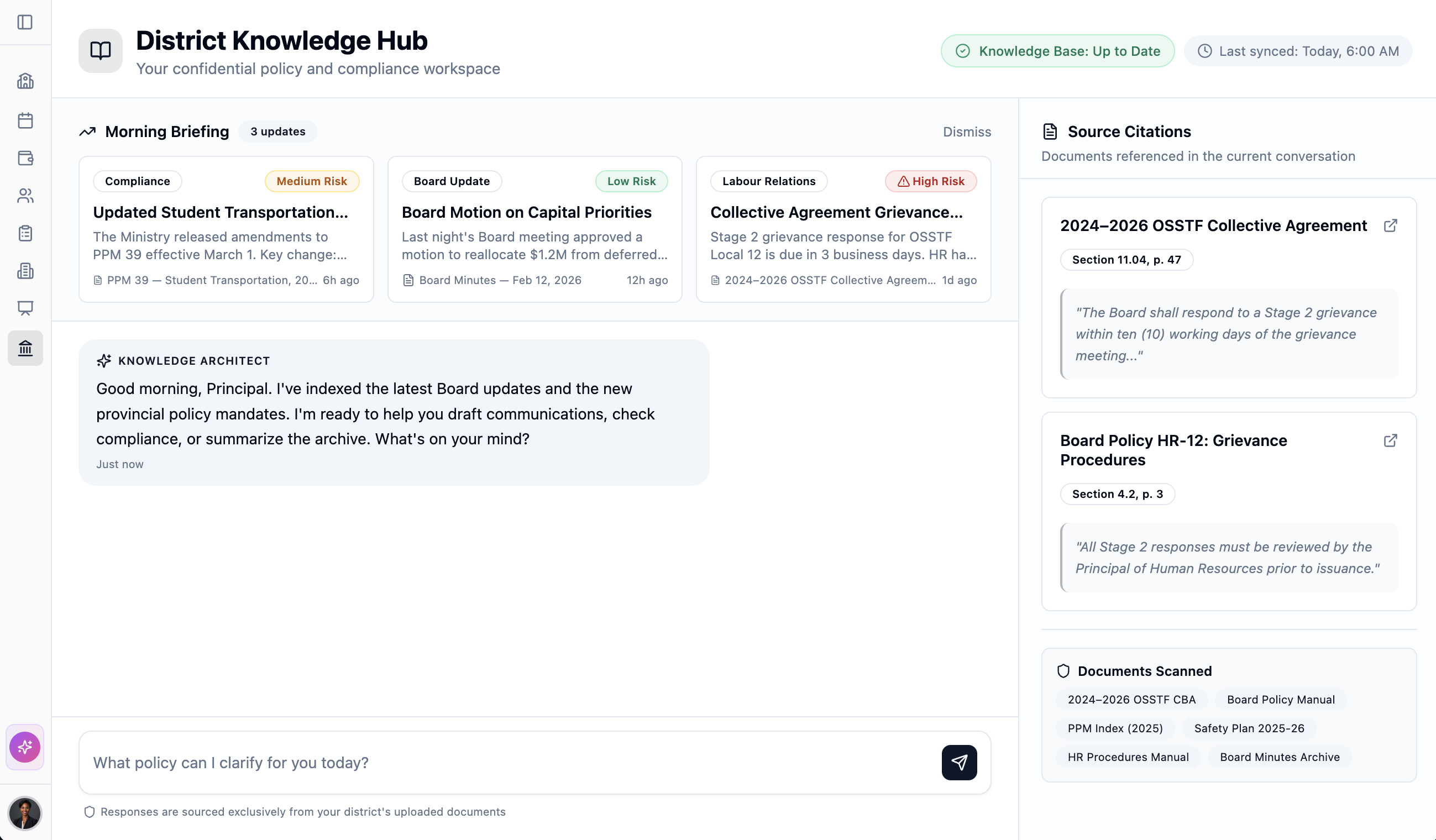 District Knowledge Hub AI ecosystem